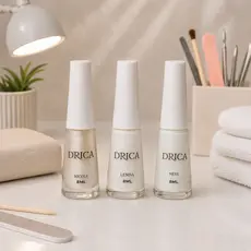 Kit 3 Esmaltes Drica Francesinha Branco Transparente Pérola Secagem Rápida Alta Cobertura Brilho Intenso 8ml
