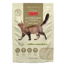 Areia Sanitária Higiênica para Gatos Kadi Grãos Mistos 4Kg