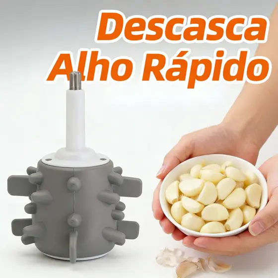 Acessório Descascador de Alho 2L/3L - Silicone Durável Sem Odor