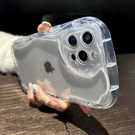Capa Transparente Para iPhone 17 16 15 13 11 14 12 11 Pro Max Plus Air XR Xs SE 2020 De Telefone TPU Macio