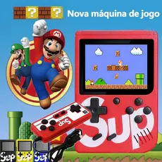 Mini Videogame Nintendo Vídeo Portátil 400 Jogos Sup Retro Classics Old 80s Com Controlador Para 2 Pessoas