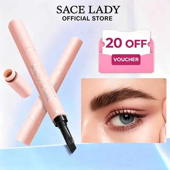 Creme Sobrancelha SACE LADY Prova D'água Efeito Tatuagem Longa Duração Corretor Sobrancelha