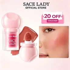 Blush Liquida SACE LADY Com Pincel Flocking Bastão de Blush Leve e Sedoso