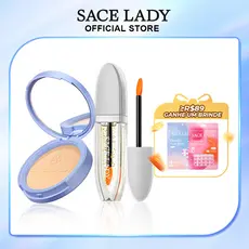 SACE LADY Pó Facial Controlador de Oleosidade e Óleo Labial  Kit de Maquiagem