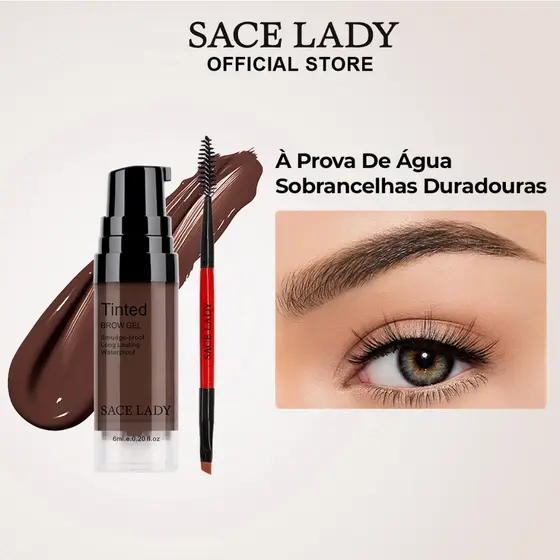 SACE LADY Tintura Sobrancelhas Lápis de sobrancelhas em gel À prova d'água e de longa duração