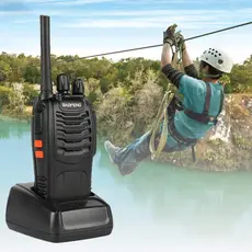 4 conjuntos de Walkie-talkie-talkie distância de comunicação 10 quilômetros 16 canais BF 777S profissional recarregável