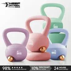 Kettlebell De Borracha 4kg – 10kg | Treinamento Funcional , Academia , Levantamento De Peso , Exercícios De Fitness Em C
