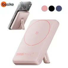 Basike Power Bank Magnético 10.000mAh MagSafe Carregador Portátil Sem Fio 15W, Turbo Rápido para iPhone e Android