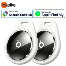 Basike Rastreador Localizador Smart Tag Compatível para Apple Buscar e Android Google Find Hub Bluetooth GPS