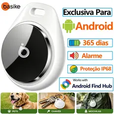 BASIKE Tag localizador airtag android Rastreador Antipenda de Objetos com App Grátis de Chaves, Mochila e Pets Find Hub
