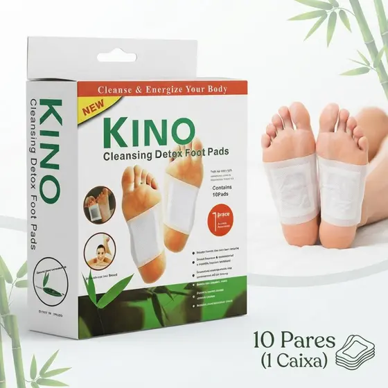 Kit 10 a 50 Detox Foot Patches Eliminator Impurities and Toxins - Original