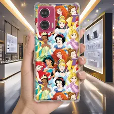Capa Capinha MOTO EDGE 50 ULTRA PRO FUSION NEO 40 30 LITE 20 G5S Anti-impacto Personalizada desenho PRINCESAS (3108)