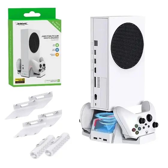 Suporte Multifuncional Cooler e Carregador de Controle para Xbox Series S
