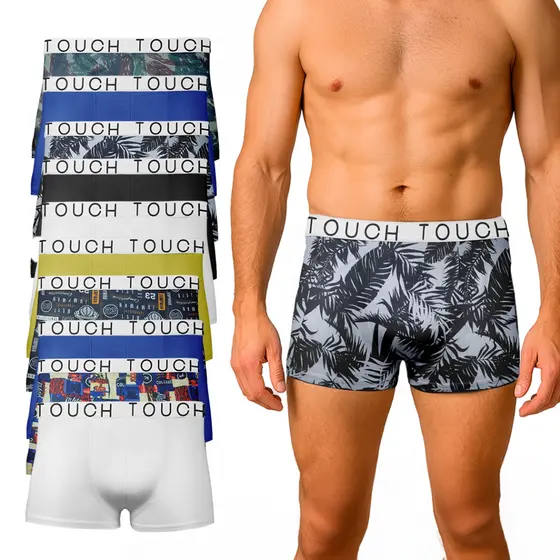 Kit  5, 8, 10 ou 20 Cuecas Boxer Adulto Microfibra Sortidas forro em algodão