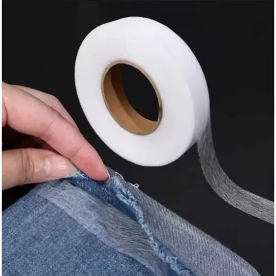 Bainha Mágica Instantânea 2.0cm x 50m Barra Fácil Sem Costura Fita Termocolante Dupla Face