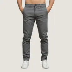 Calça Sarja Masculina Slim Masculino com Lycra Elastano Bolso Faca Confortável Moderna Várias Cores
