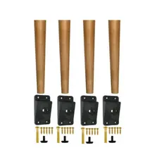 Kit Com 4 Pés De 30 cm Mais Kit De Montagem Pé Palito com Chapinha
