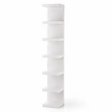Torre De Prateleira MDF 170cm Branca Estante Organizadora Decoração Livros Quarto Sala Escritorio Luxuosa Sala de Estar