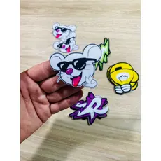 patch dos rosa tamanho medio 7 cm kit com 3 unidades cada modelo