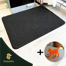 KIT 3 un. Tapete Coletor Higiênico Areia Ração Para Gatos 60x45cm + BRINDE