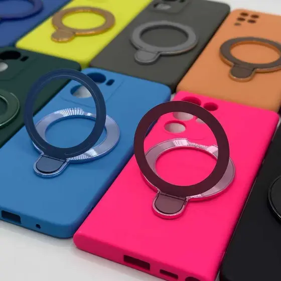 Capa Silicone Macia Suporte 360º Aveludada por Dentro  Sansung S23 ao S25 Ultra