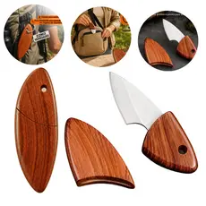 Faca De Frutas Aço Inox Com Bainha Mini Faca Para Piquenique caça pesca camping churrasco
