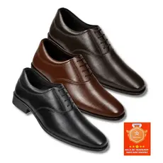 Sapato Social Masculino Oxford Couro Legítimo Preto Café Pinhão Confortável Elegante Festa Casamento