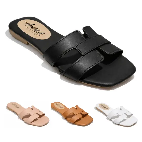 Sandália Feminina Rasteirinha Chinelo H Confortavel Elegante