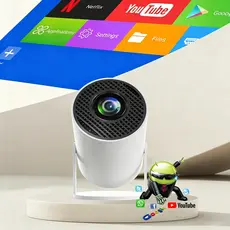 Projetor HD 4K 150" Suporte Tv Box Xbox PS Pc WiFi Bluetooth Cinema em Casa Android Celular USB HDMI