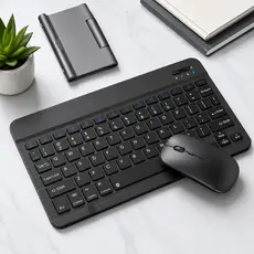 Kit Teclado e Mouse Bluetooth 5.2 Sem Fio Compatível com PC Notebook Android e iPhone