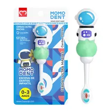 MOMODENT Escova de Dentes Infantil Estilo Astronauta | Cerdas Super Macias 0.01mm