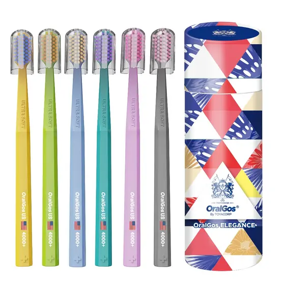 OralGos Escova de Dentes Com Cerdas Macias, Capa Protetora,Para Uso Doméstico/Viagens