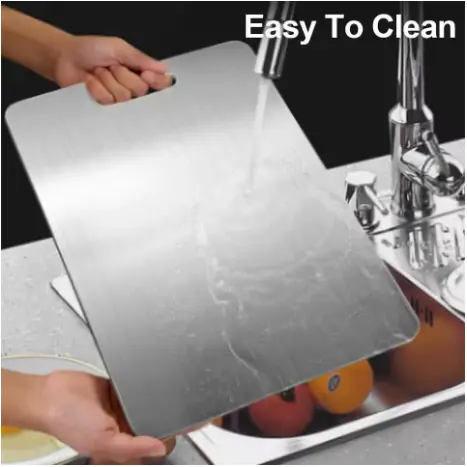 Tábua De Corte 304 Aço Inoxidável Antibacteriana À Prova De Mofo 46 cm tábua de cozinha