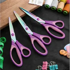Kit Tesoura De Titânio Profissional 3 Unidades