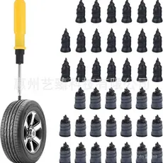 Kit de reparo de pneus para carro, pregos de borracha para reparo a vácuo, reparo de pneus, remendo de pneus, pregos de