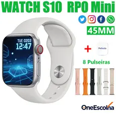 2026 Novo S10 Pro Mini Smartwatch Unissex com Pressão Chamada Bluetooth Calculadora Esportivo Compatível iOS/Android