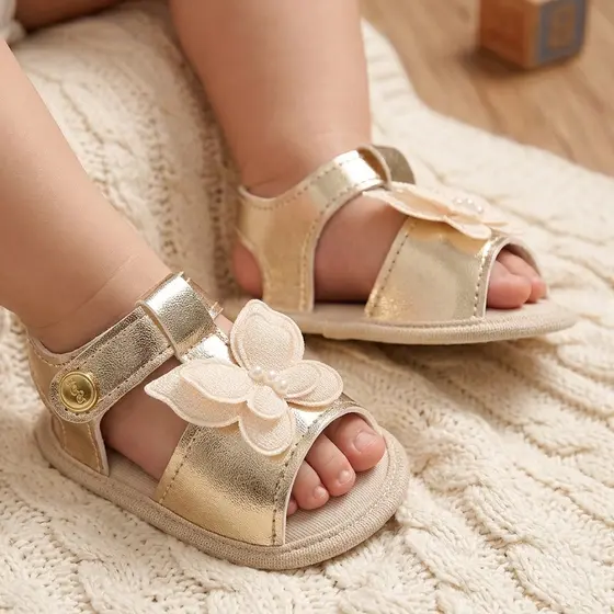 Sandalia Bebe Menina Laço Infantil Borboleta