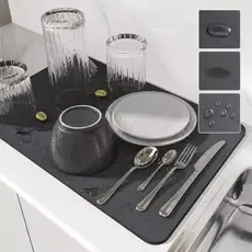 Tapete de Secagem para Louças Cozinha Alta Absorção Antiderrapante