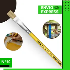 Pincel Artisitico Reto Chato 815 Cedas Naturais Tigre Profissional Pintura