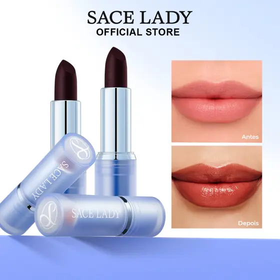 Lip Balm SACE LADY hidratante labial de longa duração batom brilho