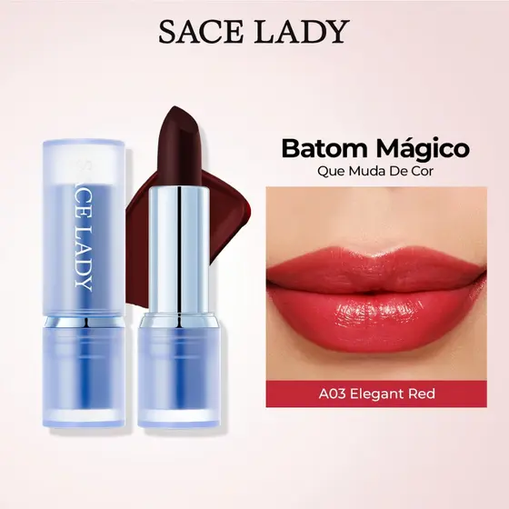 Batom Mágico SACE LADY  hidratante labial de longa duração brilho