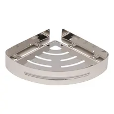 Suporte shampoo de canto parede banheiro Aço inox Cromado