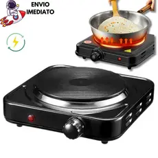 Fogão Cooktop Fogareiro Elétrico Portátil 1 Bocas 1000W 5 Temperaturas