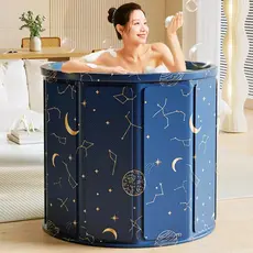 Banheira SPA Portátil Dobrável Adulto 70cm 254L Ofurô com Sistema de Drenagem