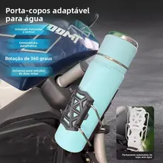 Suporte de Garrafa Ajustável em 360° – Fixação Universal para Bicicletas Elétricas e Motocicletas