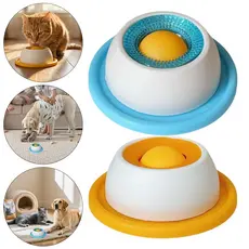 Prato de Lamber para Pets com Ventosa Antiderrapante, Brinquedo Interativo para Cães e Gatos, Alimentador Lento para Red