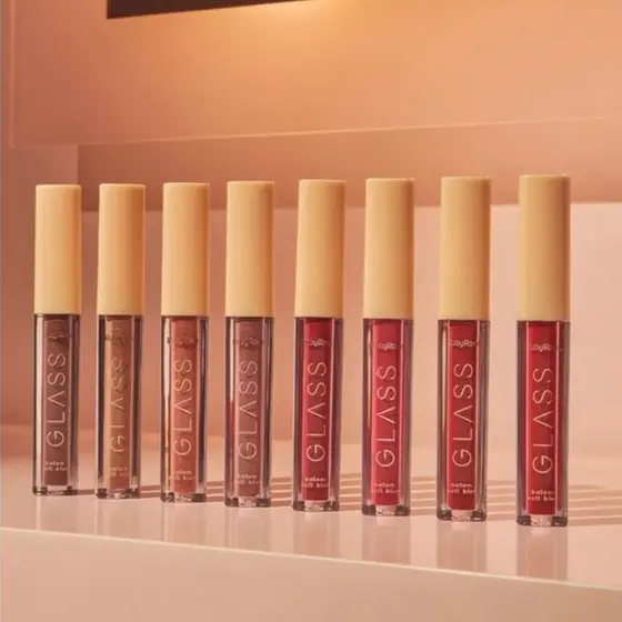 Batom Líquido Soft Blur Ruby Rose Linha Glass 8 Cores – Matte Aveludado de Longa Duração