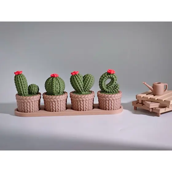 Cacto decorativo  - Kit cactos decorativo para mesa, sala e escritório