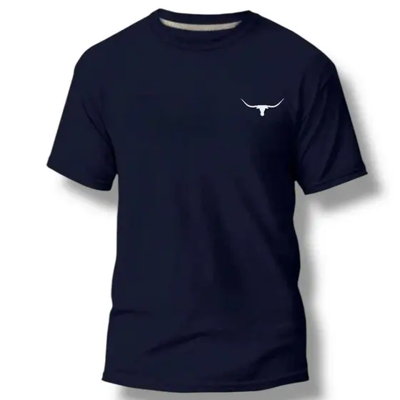 Camiseta Masculina Country Barretos Algodão Estampa Casual Conforto Versátil Rodeio Moda Sertaneja