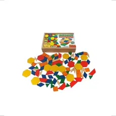 Mosaico Geométrico 100 Peças Material Educativo Criança Escolar Criatividade Colorido Pedagógico